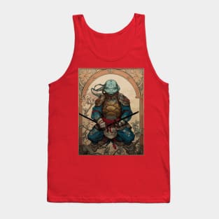 Anthropomorphic Samurai Turtle Kappa Tank Top